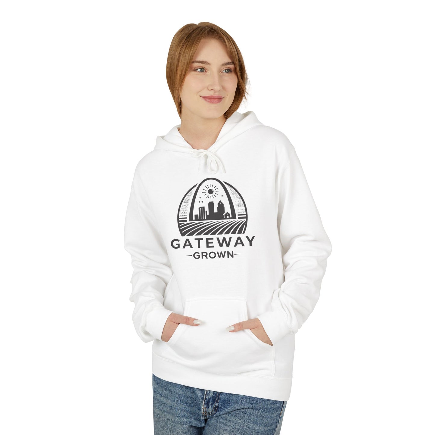 White Crest Hoodie